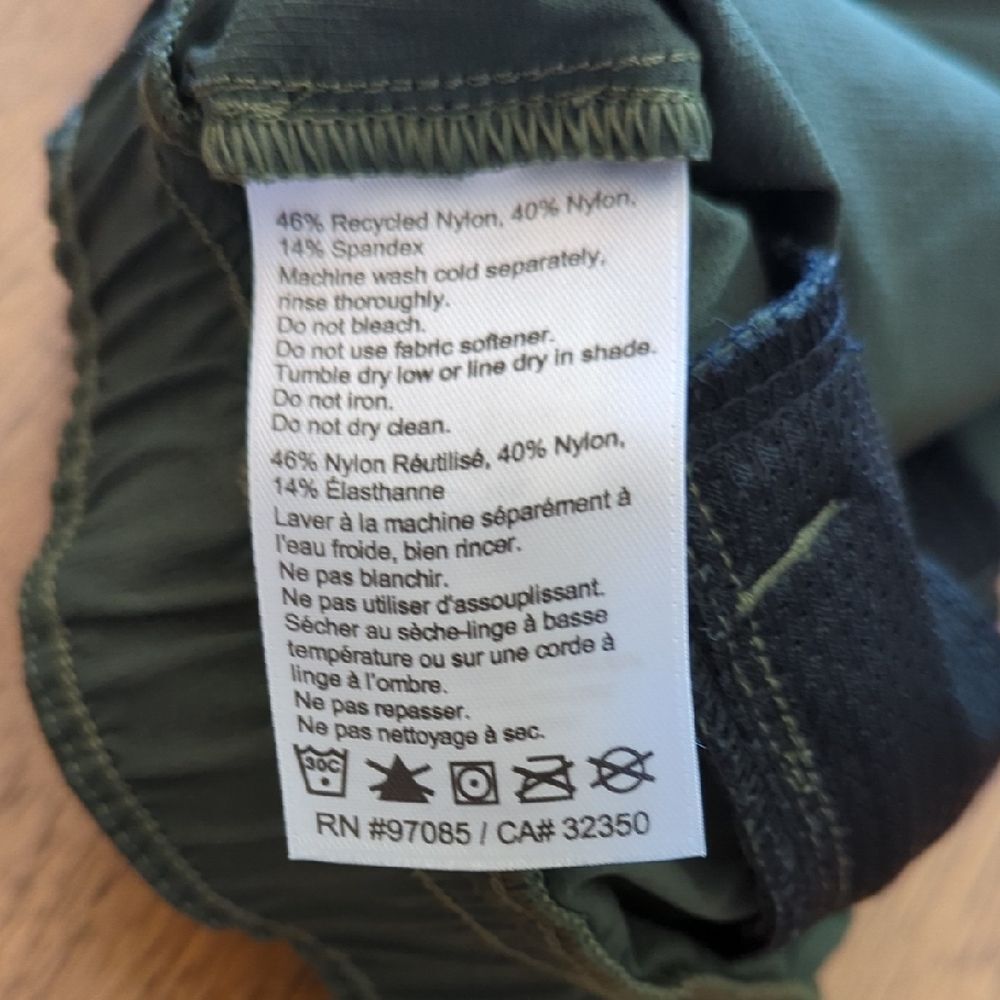 Women's Outdoor Research Ferrosi Transit Dark Green Ankle Pants - Picture 7 of 8